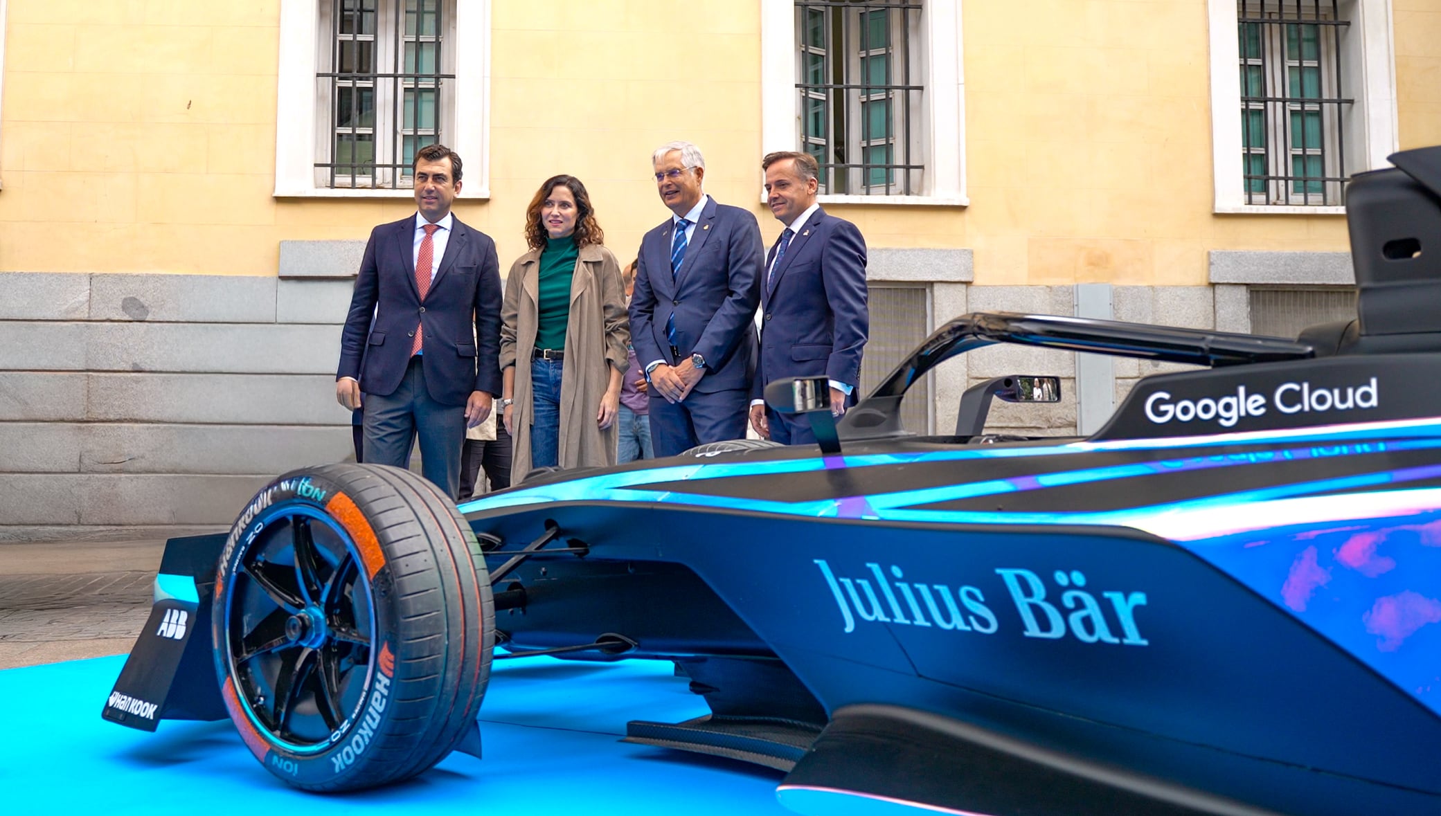 Isabel Díaz Ayuso lidera la presentación del E-Prix de Fórmula E que se celebrará en Madrid, en el Circuito del Jarama.