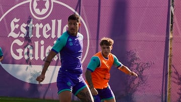 Marcos André en un entrenamiento.