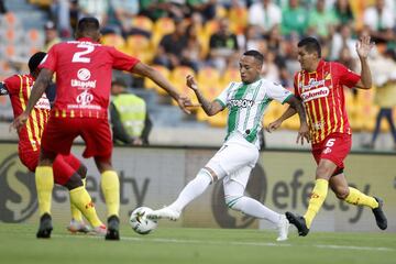 Atlético Nacional derrotó al Deportivo Pereira en la primera fecha de la Liga BetPlay I-2020. Los goles del triunfo verde fueron obra de Jarlan Barrera y Jefferson Duque.