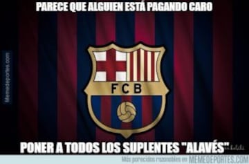 Los memes más divertidos del Barcelona-Alavés