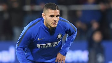 Mauro Icardi, en un partido con el Inter de Mil&aacute;n.