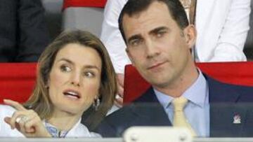 El Príncipe de Asturias se muestra "encantado" con el rendimiento de la selección