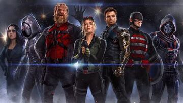 Concept art oficial de los Thunderbolts de Marvel