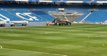 El Madrid va a cambiar el c¨¦sped del Bernab¨¦u... ?por cuarta vez!