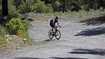 Ángel Casero reconoce para AS la subida al Balcón de Alicante, final de la séptima etapa de La Vuelta 2021.