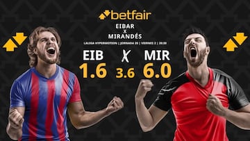 SD Eibar vs. CD Mirandés: horario, dónde ver, pronósticos y clasificación