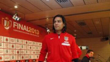 Falcao, en la sala de prensa.