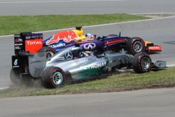 Lewis Hamilton y Sebastian Vettel 