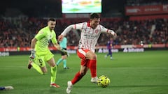 Fran Beltrán cae de pie en Girona