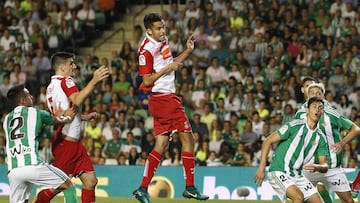 Diego Reyes, autor del gol del Espanyol frente al Betis.