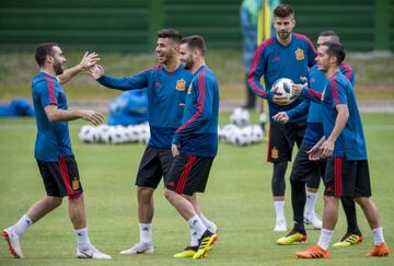 Carvajal, Asensio, Nacho y Lucas.