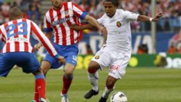 Giovani dos Santos, jugador del Mallorca, en el partido contra el Atlético de Madrid.