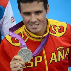 Javier Gómez Noya, medalla de plata en el triatlón masculino