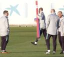 Último entrenamiento del Barça antes de medirse al Betis