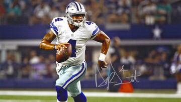 Dak Prescott acusado de firmar cromos con una máquina