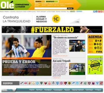 Portadas de la prensa extranjera