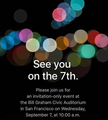 iPhone 7 confirma su presentación para el 7 de septiembre