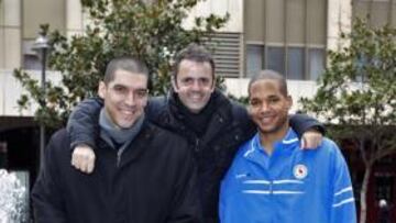 <b>SIN MIEDO. </b>Martín, Fisac y Báez viajan a Madrid sin ningún temor.