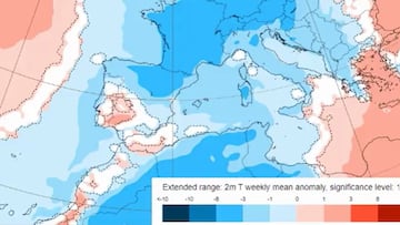 La AEMET anuncia un cambio brusco de tiempo: frío intenso y nieve