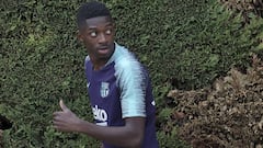 Dembélé: Barça star reports a week early for training