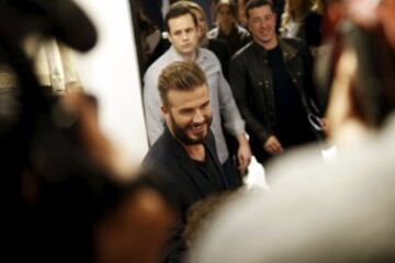 David Beckham regresa a Madrid para la presentación de la nueva colección de una conocida firma de ropa.