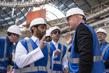 Infantino visitó el estadio Al Wakrah para dar el visto bueno. 