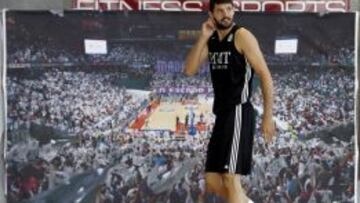 ESTRELLA CONSOLIDADA. Nikola Mirotic, antes de un entrenamiento del Real Madrid.
