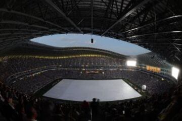 Una fiesta se vivió en la inauguración del nuevo estadio del Monterrey.
