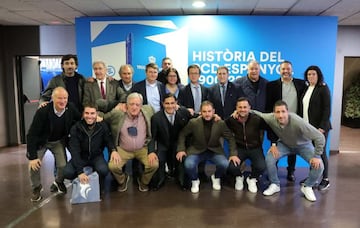 Los ex jugadores del Espanyol.