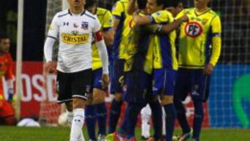 Gonzalo Fierro y su lamento después de uno de los goles de Universidad de Concepción por Copa Chile.