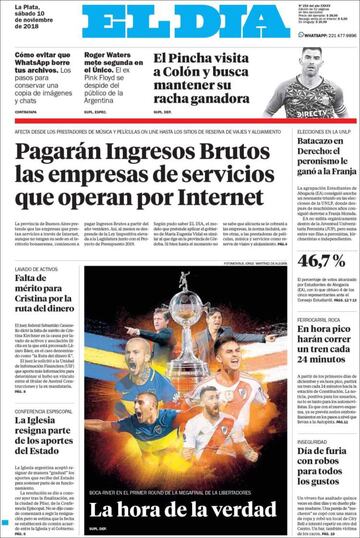 Boca Juniors - River Plate: Las portadas en Argentina
