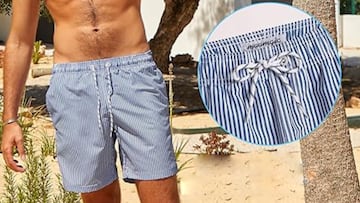 Bañador para hombre con bolsillos: evita el efecto globo y es de secado rápido. Está disponible en Amazon.