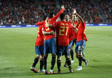 4-0. Rodrigo celebró el cuarto gol.