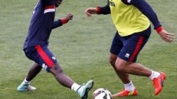 Amaya, en el entrenamiento.