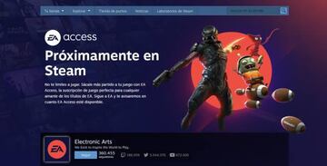 EA Access, rubmo a Steam