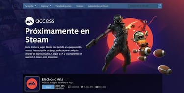 Nuevos detalles de EA Access en Steam: precio, juegos y página propia