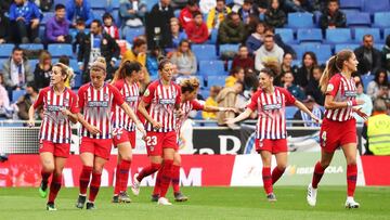 Jugadoras del Atl&eacute;tico de Madrid. 