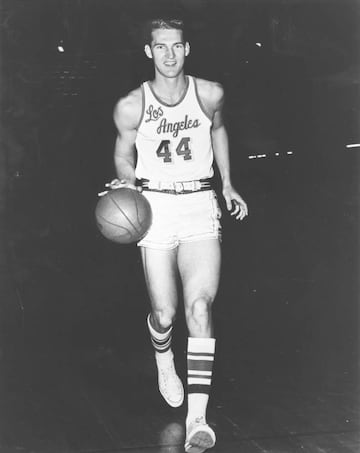 Jerry West played for the Lakers from 1960 to 1974.