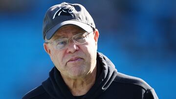 CHARLOTTE, NORTH CAROLINA - DECEMBER 24: Owner of the Carolina Panthers, David Tepper, looks on before the game against the Green Bay Packers at Bank of America Stadium on December 24, 2023 in Charlotte, North Carolina.   Jared C. Tilton/Getty Images/AFP (Photo by Jared C. Tilton / GETTY IMAGES NORTH AMERICA / Getty Images via AFP)