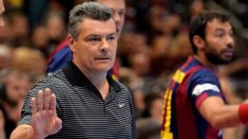 Xavi Pascual, t&eacute;cnico del Barcelona de balonmano.