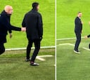 Guardiola invade el área técnica del entrenador del Brujas en plena efervescencia y se vuelve viral