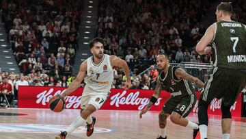 Facundo Campazzo, ante el Bayern en la primera jornada de la Euroliga 2024-25.
