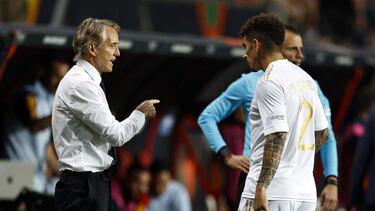 Roberto Mancini y Giovanni Di Lorenzo