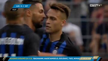 Este fue el primer gol de Lautaro Martínez en el Inter
