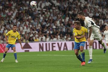 El remate con el que Joselu hizo el 2-0 a la UD Las Palmas. 