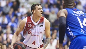 Vyacheslav Bobrov, durante un partido de la Liga ACB con el Fuenlabrada