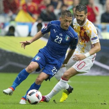 Giaccherini y Cesc. 