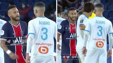 Muestran la escena completa del lío entre Neymar y Álvaro en la que le acusó de racista