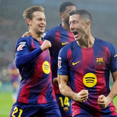 Aprobados y suspensos del Barcelona ante el Celta: Lewandowski reta a Mbappé