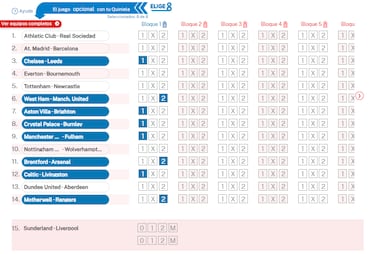 Elige 8 de La Quiniela jornada 41 - 10/2/26 